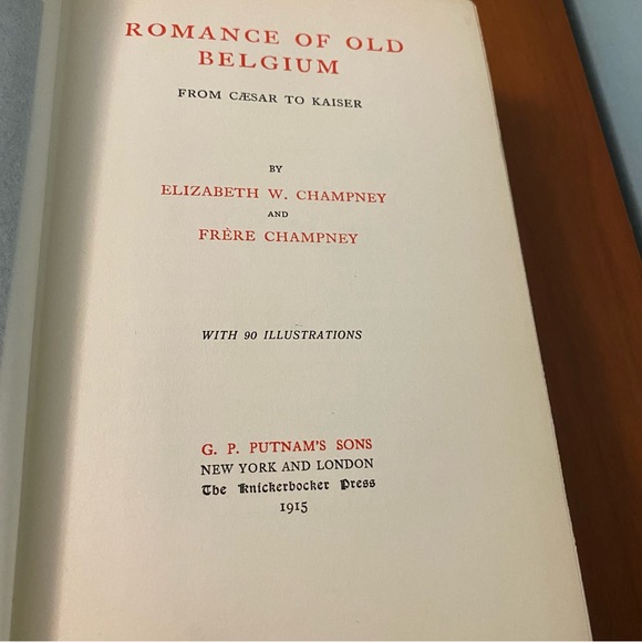 Romance of Old Belgium, 1915, 1st Edition HC Book w Cover  Elizabeth W. Champney - Picture 6 of 9